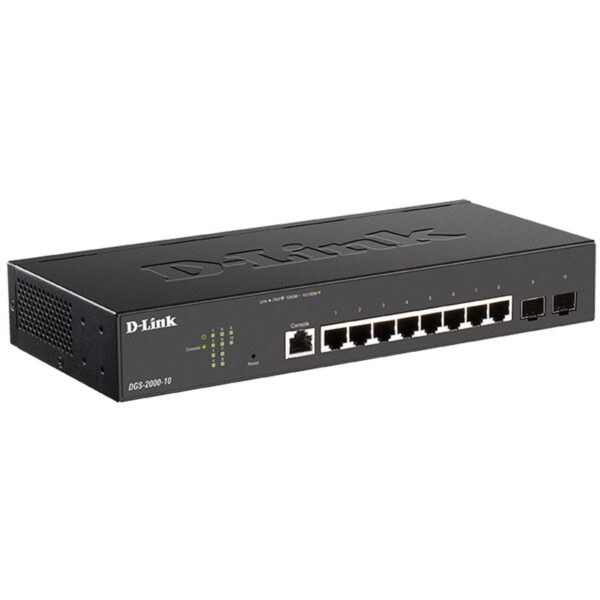 SWITCH D-LINK 10P DGS-2000-10P 8P 10/100/1000BASE-T POE 2P 100/1000 SFP+