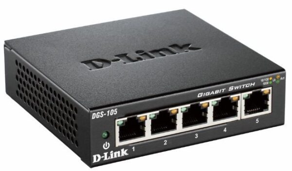 SWITCH D-LINK  5P DGS-105/E 10/100/1000 METAL SOHO