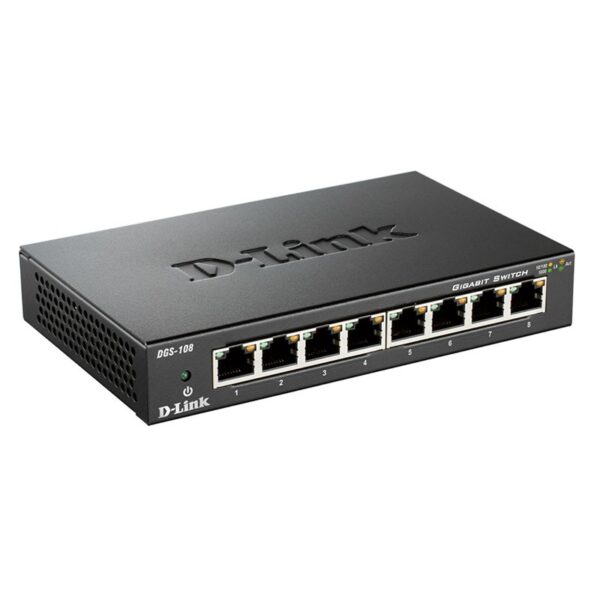 SWITCH D-LINK  8P DGS-108GL/E 10/100/1000 METAL
