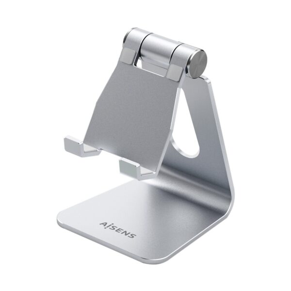 SOPORTE TABLET SMARTPHONE SOBREMESA M AJUSTABLE (1 PIVOTE)AISENS PLATA MS1PM-081
