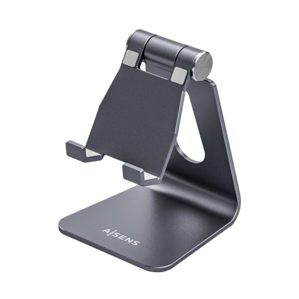 SOPORTE TABLET SMARTPHONE SOBREMESA M AJUSTABLE (1 PIVOTE) AISENS GRIS MS1PM-083