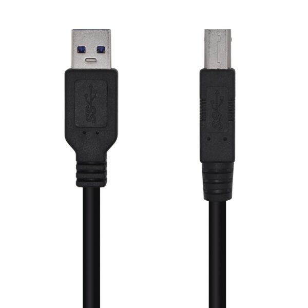 CABLE USB 3.0 IMPRESORA TIPO AM-BM NEGRO 3.0M AISENS A105-0445