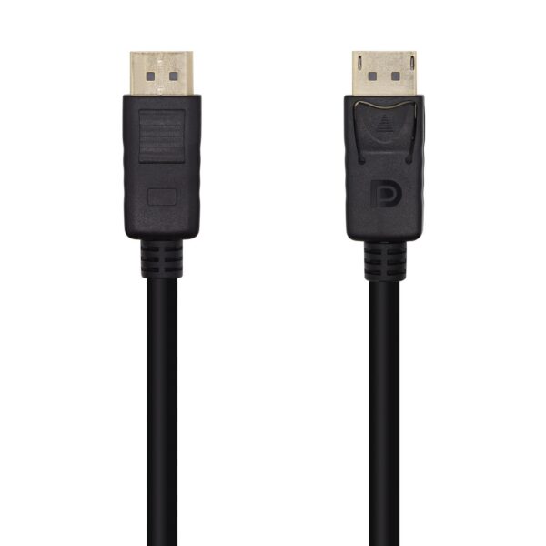 CABLE DISPLAYPORT V1.2 4K 60HZ DPM-DPM NEGRO 1.0M AISENS A124-0455