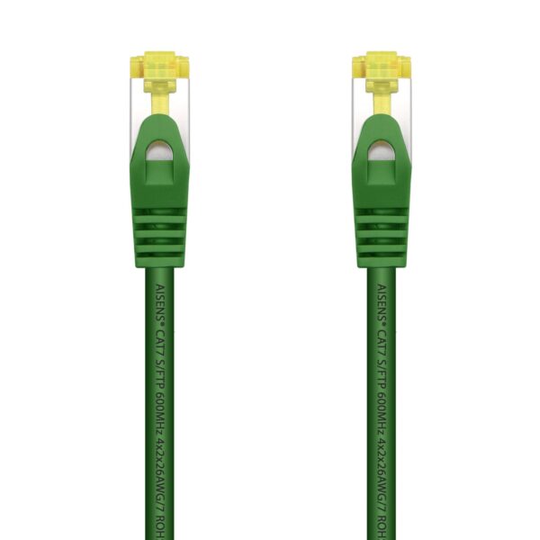 CABLE RED LATIGUILLO RJ45 LSZH CAT.7 SFTP AWG26 VERDE 2.0M AISENS A146-0483
