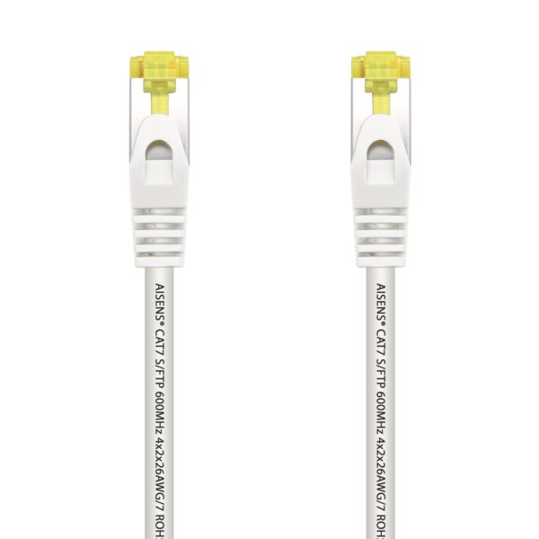 CABLE RED LATIGUILLO RJ45 LSZH CAT.7 SFTP AWG26 BLANCO 2.0M AISENS A146-0491