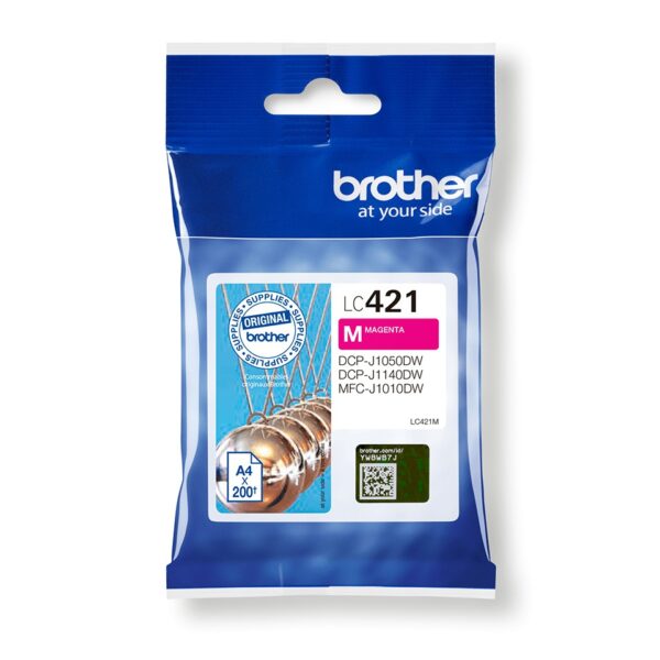 TINTA BROTHER LC421M MFC-J1010DW/1050DW ORI MAGENTA