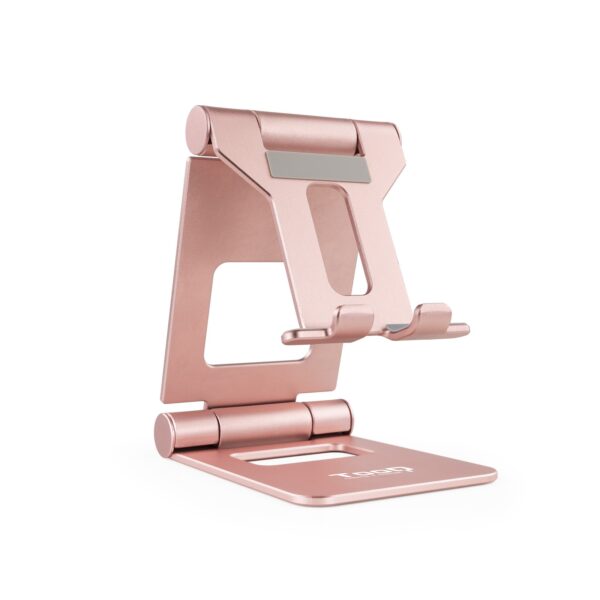 SOPORTE DE MESA TELEFONO/TABLET PLEGABLE SLIM ROSA TOOQ PH-KEOPS-OCASO
