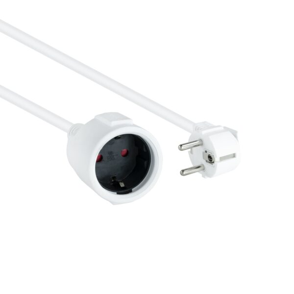 CABLE ALIMENTACION SCHUKO CEE7/7M-CEE7/7H  2M BLANCO NANOCABLE 10.22.0602-W