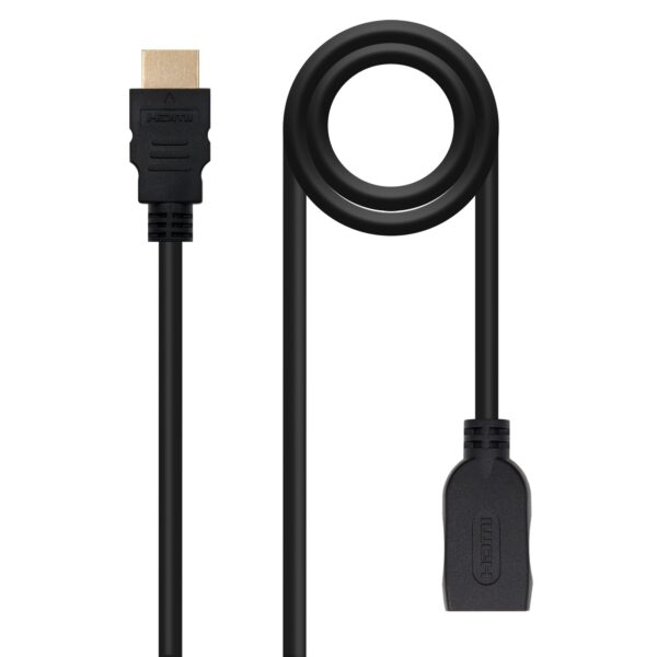 CABLE HDMI PROLONGADOR V2.0 AM-AH NEGRO 2.0 M NANOCABLE 10.15.1012