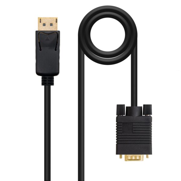 CABLE CONVERSOR DISPLAYPORT A VGA DPM-VGAM NEGRO 1M NANOCABLE 10.15.4401
