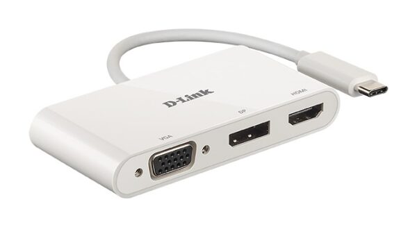 HUB USB-C D-LINK USB 3.1 A HD-15 VGA DP HDMI DUB-V310