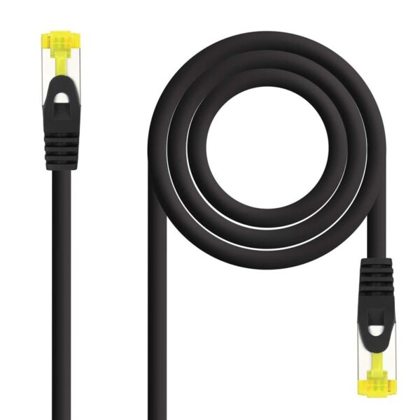 CABLE RED LATIGUILLO RJ45 LSZH CAT.6A SFTP AWG26 NEGRO 30 CM 10.20.1900-L30-BK