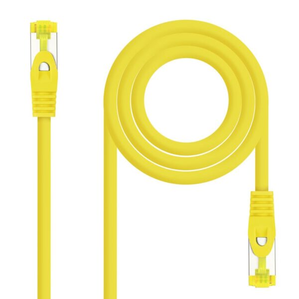 CABLE RED LATIGUILLO RJ45 LSZH CAT.6A SFTP AWG26 AMARILLO 30CM 10.20.1900-L30-Y