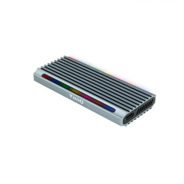 CAJA EXTERNA M.2 NGFF/NVMe USB3.1 GEN2 USB-A RGB GRIS TQE-2221G