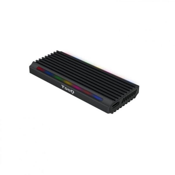CAJA EXTERNA M.2 NGFF/NVMe USB3.1 GEN2 USB-C RGB NEGRO TQE-2222B