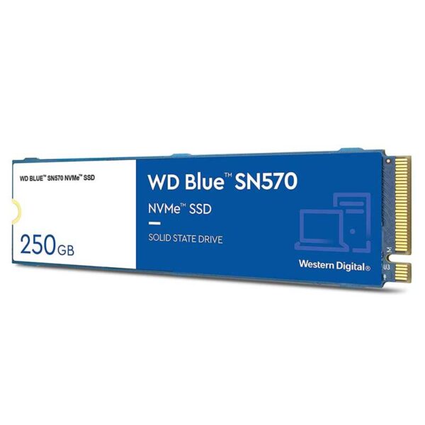 HD  SSD  250GB WESTERN DIGITAL M.2 2280 SN570 PCIe 3.0 NVMe BLUE WDS250G3B0C