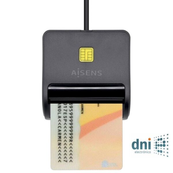 LECTOR TARJETA INTELIGENTE DNI NEGRO AISENS ASCR-SN01-BK