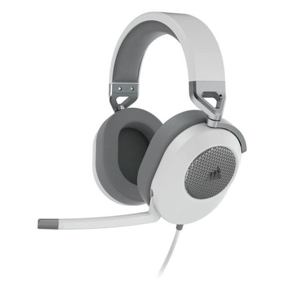 AURICULAR  CORSAIR STEREO CORSAIR HS65 SURROUND BLANCO GAMING USB CA-9011271-EU