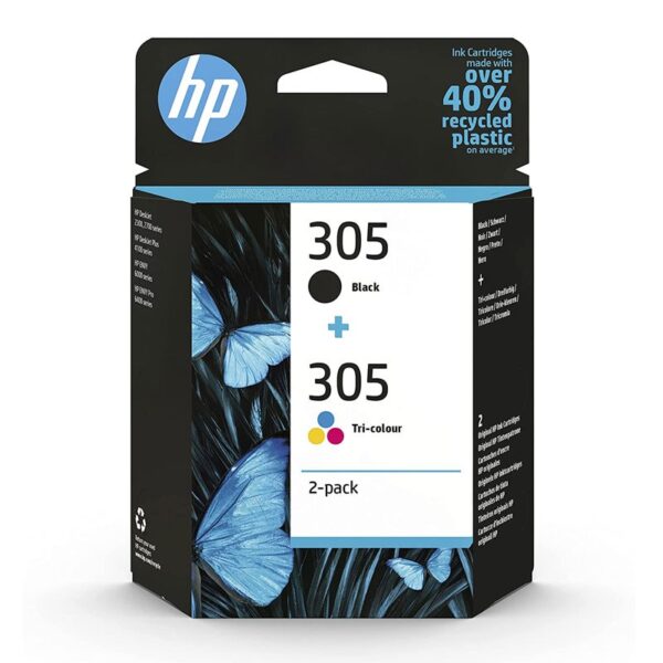 TINTA HP 305 2710/2720/2721/4110/4120/4130/6010/6020/6030 ORI MULTIPACK 6ZD17AE