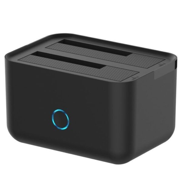 ESTACION DOCKING DOBLE BAHIA SATA 2.5 3.5 USB 3.0 3.1 GEN1  NEGR AISENS ASDS-D01B