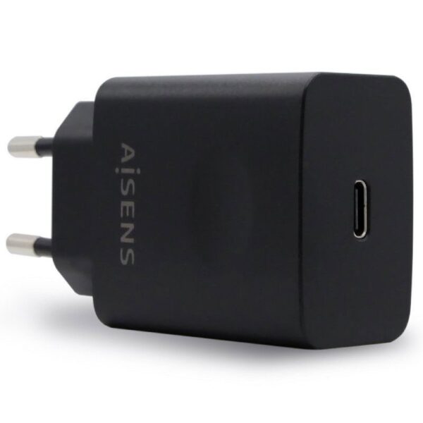 CARGADOR USB-C PD3.0 1XUSB-C 20W NEGRO AISENS ASCH-1PD20-BK