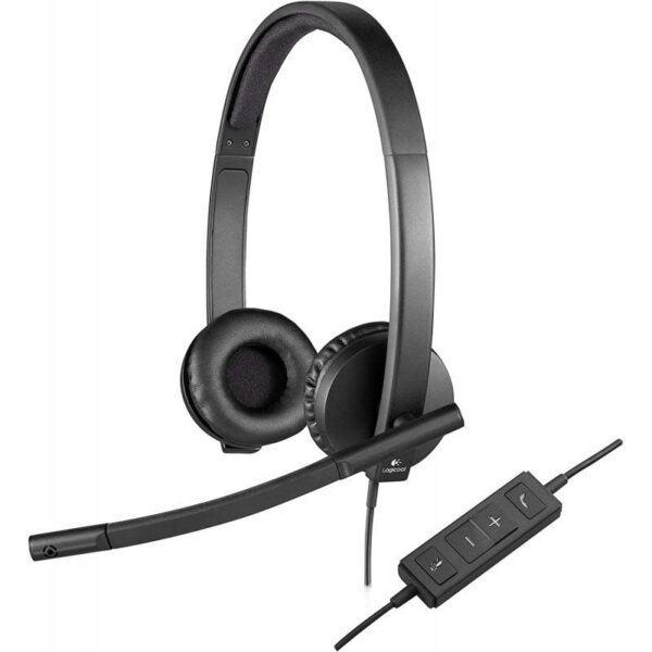 AURICULAR LOGITECH H570E CON MICROFONO USB NEGRO 981-000575