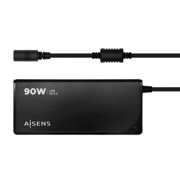 CARGADOR PORTATIL  90W AUTO  12 CONECTORES USB-A QC3.0 AISENS ASLC-90WAUTO-BK