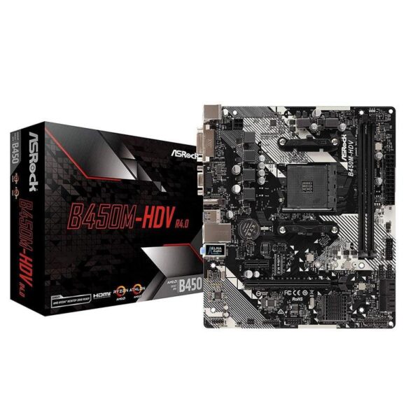 PB AMD SAM4 ASROCK B450M HDV R20 2DDR4 PCIE 4SATA3 1HDMI 6USB31 2USB20 M2 MATX