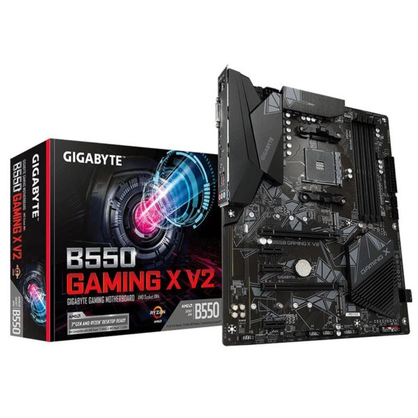 PB AMD SAM4 GIGABYTE B550 GAMING X V2 4DDR4 PCIE M2 SATA3 DVI-D RGB HDMI ATX