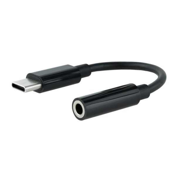 CABLE ADAPTADOR DE USB-C A JACK 3.5 NEGRO NANOCABLE 10.24.1205