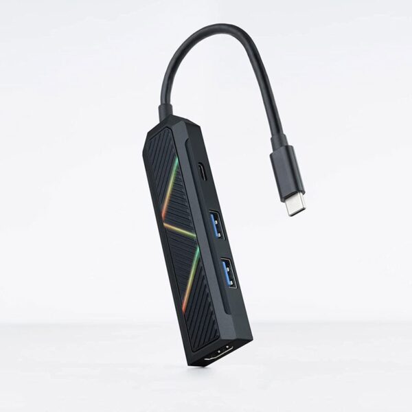 HUB USB-C NANOCABLE 2xUSB-A+USB-C CARGA+HDMI 10.16.0401