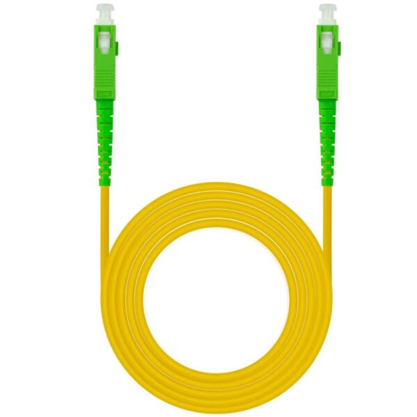CABLE FIBRA OPTICA SC/APC-SC/APC MONOMODO LSZH AMARIL.3M NANOCABLE 10.20.0003