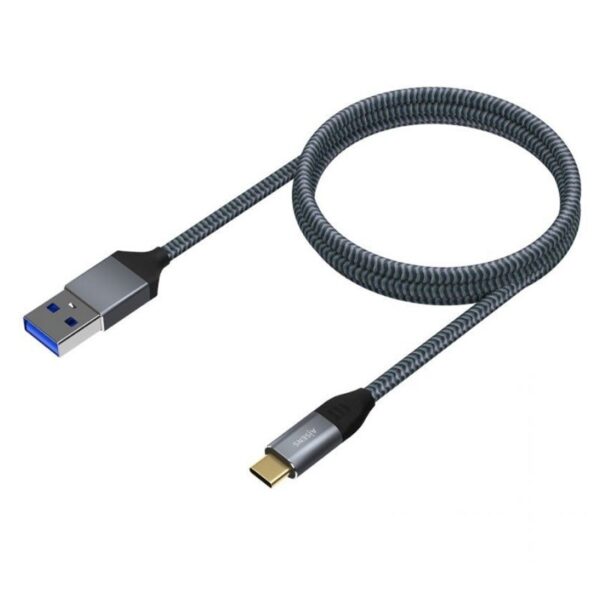 CABLE USB 3.1 GEN2 ALUMINIO 10GBPS 3A TIPO USB-CM-AM GRIS 0.5M AISENS A107-0630