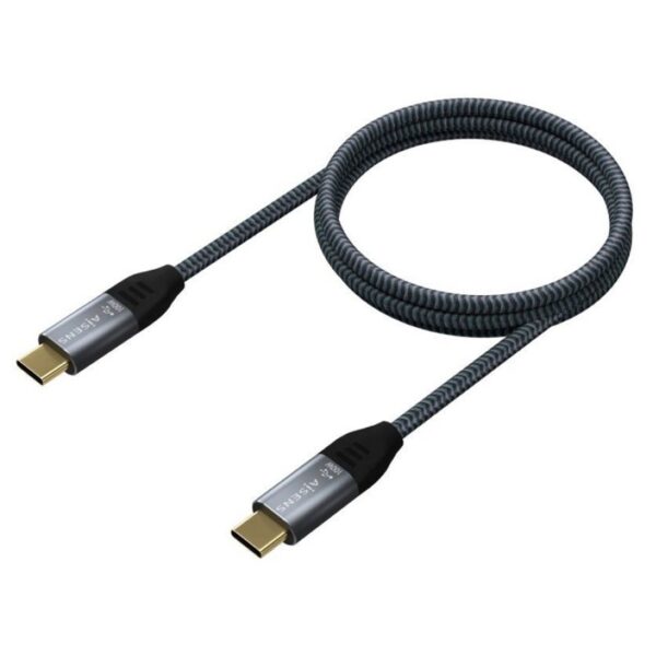 CABLE USB 3.2 GEN2x2 20GBPS 100W E-MARK USB-CM-USB-CM GRIS 2.0M AISENS A107-0634