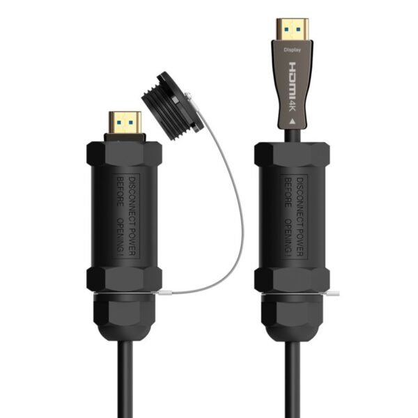 CABLE HDMI V2.1 AOC ARMADURA 8K 4K 4:4:4 48GBPS AM-AM NEGRO 50M AISENS A153-0613