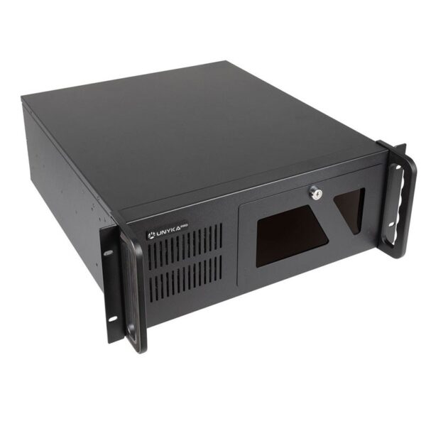 CAJA RACK 4U UNYKA ATX UK4229 NEGRA 2USB3 FAN12CM 2XFAN8CM UK51917
