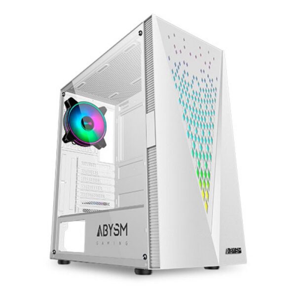CAJA ATX ABYSM GAMING DANUBE KOLPA CRISTAL TEMPLADO BLANCA AB812110