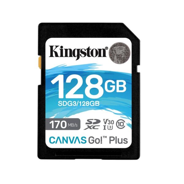 MEMORIA  SECURE DIGITAL SDXC 128GB KINGSTON CANVAS GO PLUS C10 SDG3/128GB