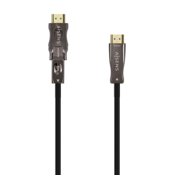 CABLE HDMI V2.1 AOC DESMONTABLE 8K 4K 4:4:4 AM-DM-AM NEGRO 30M AISENS A153-0646