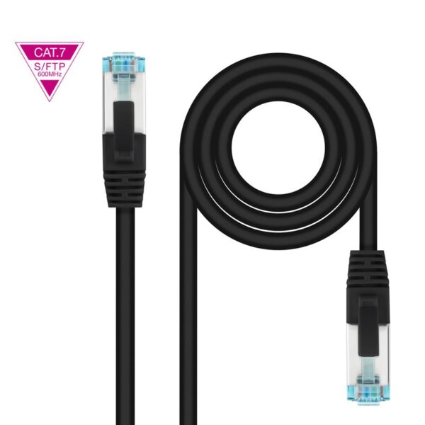 CABLE RED LATIGUI CAT.7 LSZH SFTP PIMF AWG26 NEGRO 50 CM NANOCABLE 10.20.1700-BK