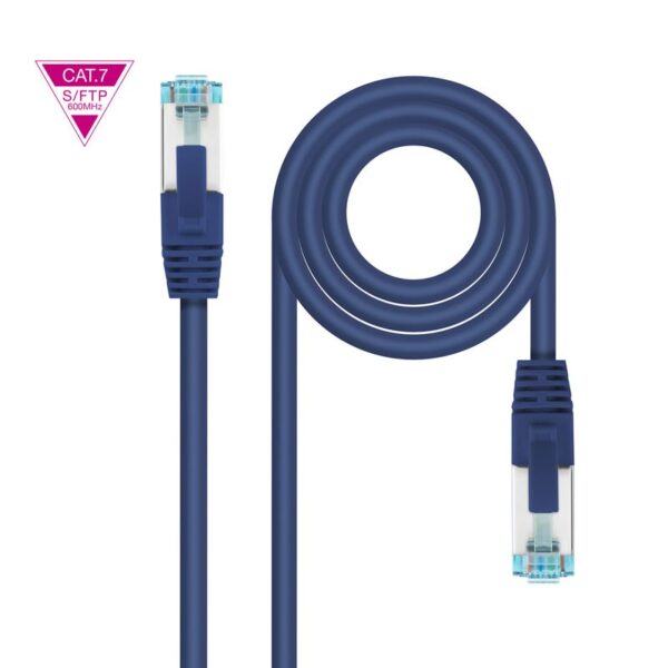 CABLE RED LATIGUI CAT.7 LSZH SFTP PIMF AWG26 AZUL 50 CM NANOCABLE 10.20.1700-BL