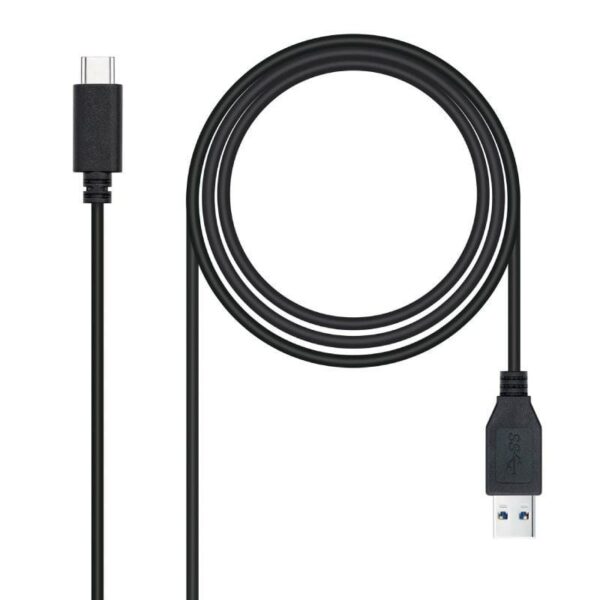 CABLE USB 3.1 GEN2 10GBPS 3A TIPO USB-CM-AM NEGRO 2.0M NANOCABLE 10.01.4002