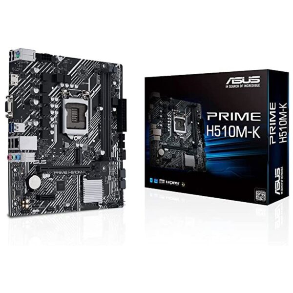 PB S1200 ASUS H510M-K 2DDR4 4SATA3 M.2 PCIE HDMI VGA USB3.2 MATX