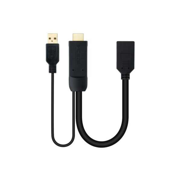 CONVERSOR HDMI A DISPLAYPORT HDMI/M-DP/H 20CM NEG NANOCABLE 10.16.0205
