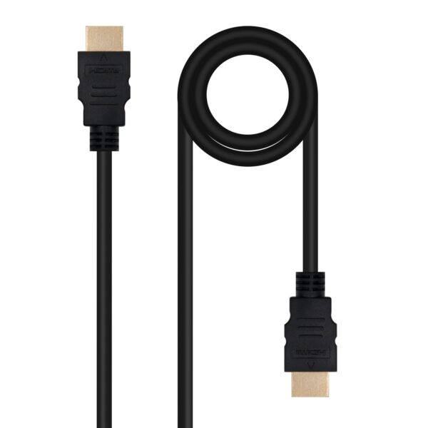 CABLE HDMI V2.0 4K-60HZ 18Gbps NEGRO 2 M NANOCABLE 10.15.3802