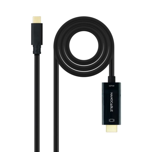 CABLE CONVERSOR USB-C/M A HDMI/M 4K-30HZ 3 M NANOCABLE 10.15.5133