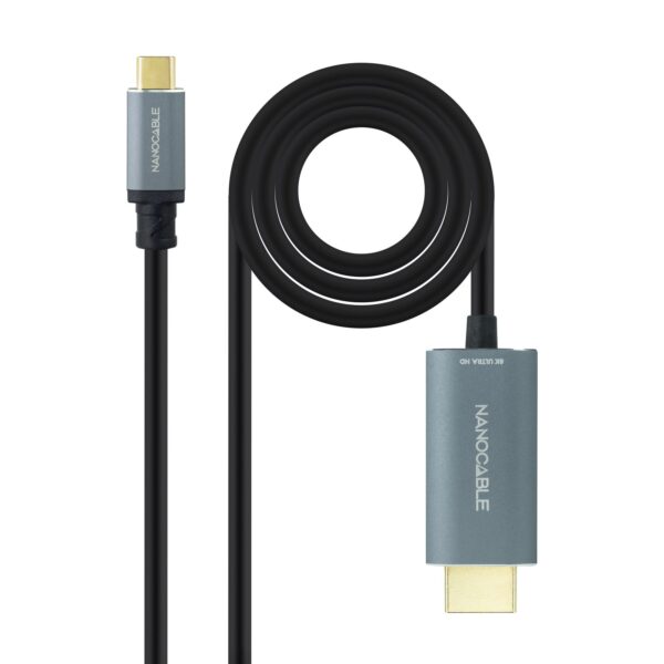 CABLE CONVERSOR USB-C/M A HDMI/M 8K-60HZ 1.8 M NANOCABLE 10.15.5162