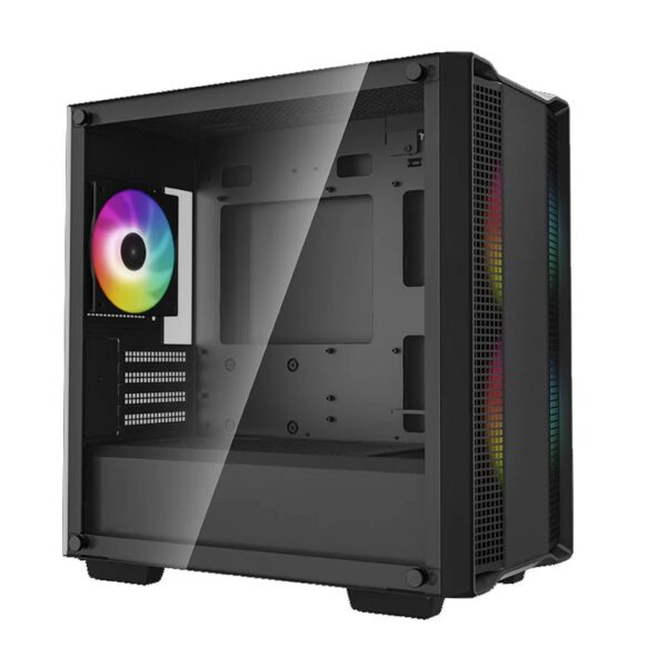 CAJA MICRO-ATX SEMITORRE DEEPCOOL CC360 ARGB  C.TEMPLADO 3 VENT. ARGB