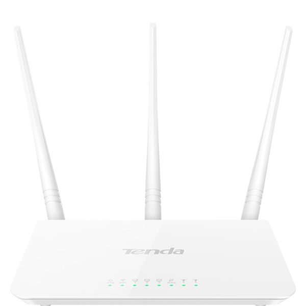 ROUTER TENDA F3  WIFI4 300MBPS 3 ANTENAS 4 ETHERNET BLANCO