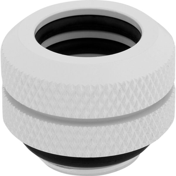 REFRIGERACION CUSTOM CORSAIR HYDROX CONECTOR 12MM RIGIDO Series XF BLANCO 4UNDS